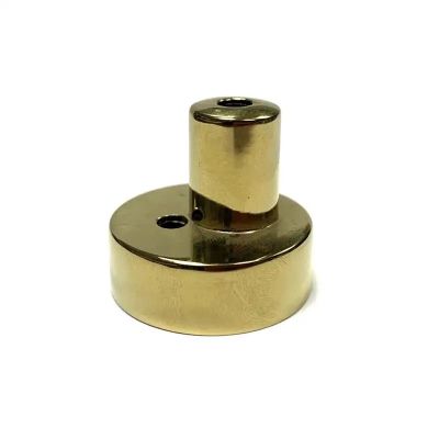 Lid Glass Lotion Nozzle Bottom Metal Screw Cap Electroplated Gold Kirsite Customized Metal Part Of Perfume Cosmetics