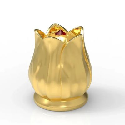 Luxury Flower Cap Zinc Alloy Perfume Bottle Cap Zamac Perfume Cap