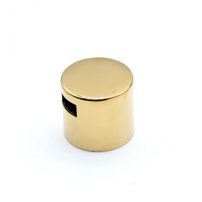 bottle cover metal custom zinc alloy perfume bottle lid metal lid