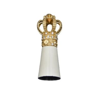 Luxury Creative New Zinc Alloy Lipstick Cap Metal Plating Glass Bottle Cap Perfume Bottle Cap