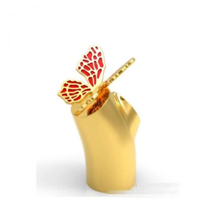 Collar Ring Gold Metal Zinc Alloy Perfume Bottle Cap For Perfume Bottle