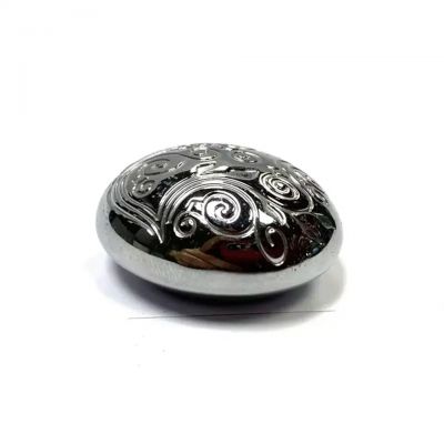 Round Retro Carved Perfume Caps Metal Skin Care Accessories Free Design Oval Personalized Perfume Cap Made Of Zinc Alloy