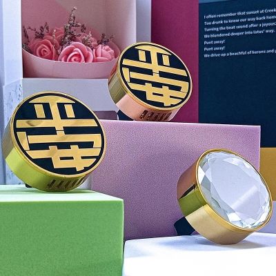 Factory direct supply high grade zinc alloy capglass bottle exquisite alloy aromatherapy perfume cap lid cover