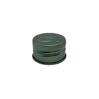 Factory Direct Sale Green Color Non Spill 28Mm Aluminium Zinc Alloy Zamac Cap For Glass Bottle Water Bottle Cap