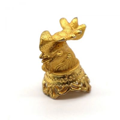 Zinc-alloy perfume bottle cap Luxury crown cap metal perfume cap glass bottle perfume animal head shape custom