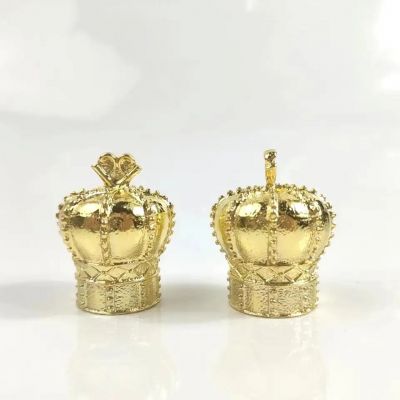 ZInc alloy the crown shape perfume bottle cap perfume bottle cover luxury metal perfume lid