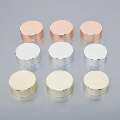 Factory Customization Logo Size 52Mm-56 Metal Aluminum Zinc Alloy Plastic Gold Plated Face Cream Perfume Screw Lids