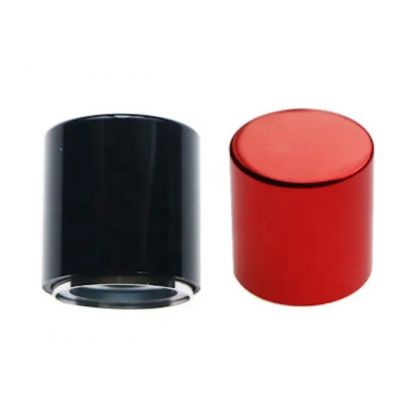 Shiny Black Magnetic Perfume Bottle Caps Customized Logo For Small Perfume Bottles