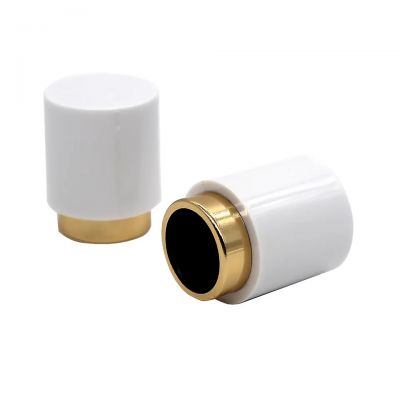 Wholesale ceramic Luxury Perfume Cap white perfume bottle 50ml white caps