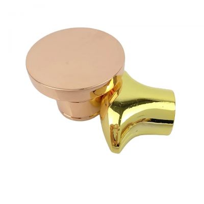 Luxury chrome metal cap zinc alloy metal cap zamac stopper for perfume bottle