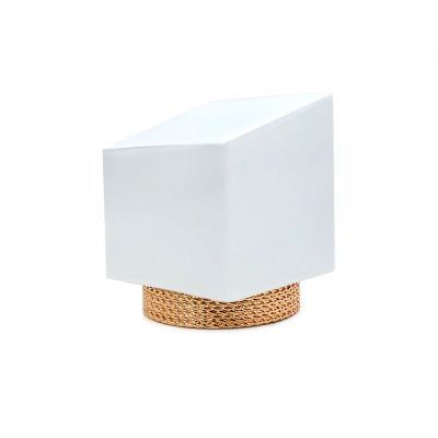 Economical Custom Design Premiem metal Cap For Perfume Bottle White