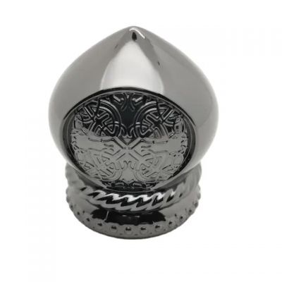 China Factory Customized Zinc Alloy Luxury Casing Perfume Bottle Cap