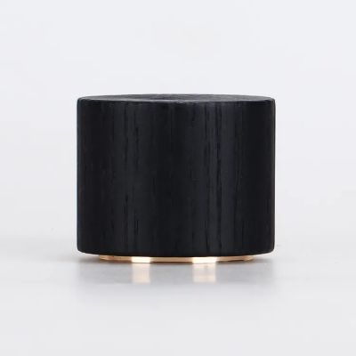 2021 Magnetic Design Customized perfume bottle caps luxury wooden plastic ABS metal perfume lids with magnet collar shoulder