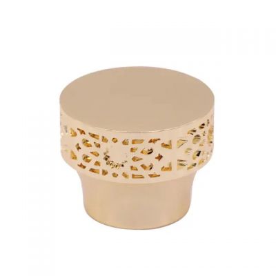 customized gold metal perfume bottle magnetic cap fragrance cap alloy
