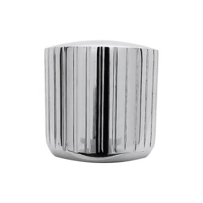 Unique Luxury Style with Stripe Eco Friendly Zinc Alloy Perfume Bottle Cap