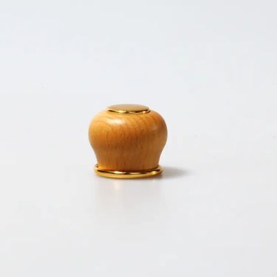 Factory OEM Perfume Bottle Caps Nice design perfume bottle lids wooden material hot selling customized AL caps