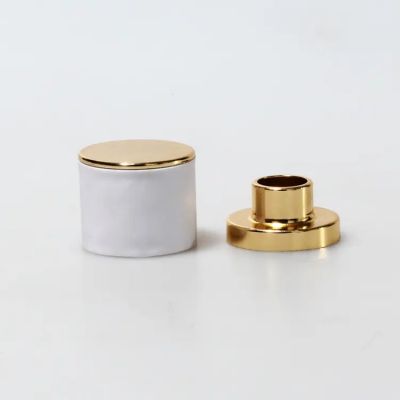 Custom Aluminum Cosmetics Lid, Magnetic Perfume Bottle Screw Cover Cap