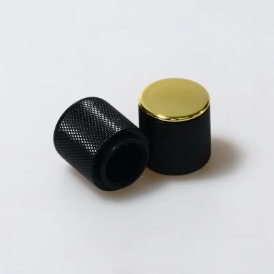 2023 Hot plastic ABS splice metal aluminum perfume bottle cap Factory custom color mideast style cylinder perfume lid