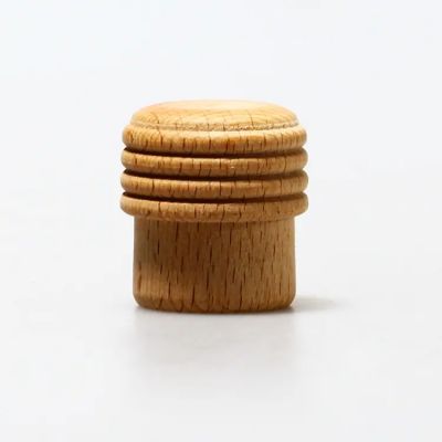 Factory Nice design irregular wood perfume lids Hot selling brown wood grain Perfume bottle caps