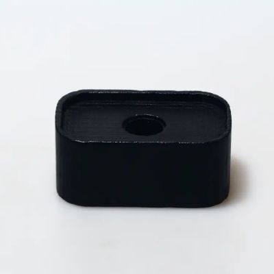 Premium black matte wood perfume bottle cap Rectangular wood grain perfume lids