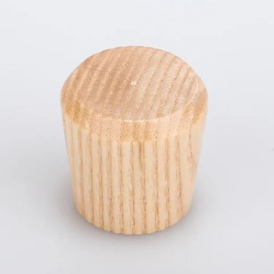 Factory Perfume Bottle Caps Nice design perfume bottle cylinder wood lids hot selling customized color wooden caps