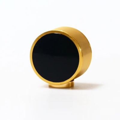 Factory Nice design irregular shape metal aluminium perfume lids Hot selling golden black Perfume bottle caps