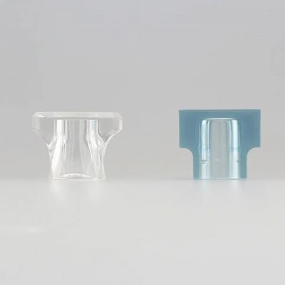 T-shape Cyan Color Plastics Surlyn Perfume Cap