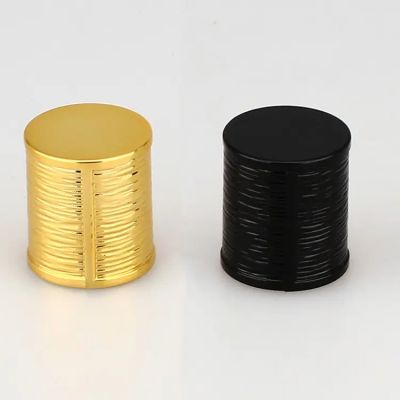 Golden ABS Plastic Round Perfume Bottle Cap