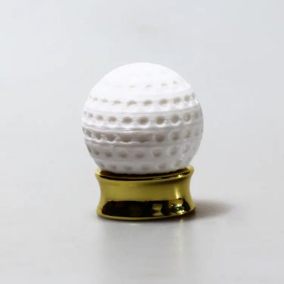 Wholesale High quality perfume ABS caps Luxury Best Sale Perfume Cap hot sale cap Earth shape lid with gold ring