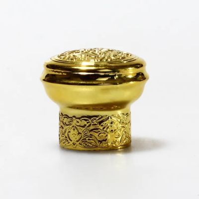 2023 ABS Design Customized perfume bottle caps luxury gold perfume lids with ABS Material cap
