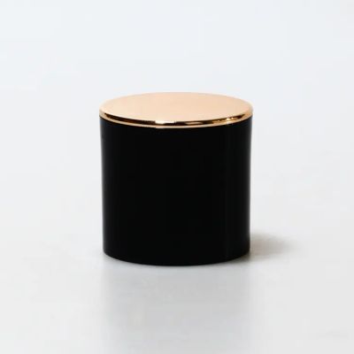 2023 new design China factory perfume glass Bottle with ABS black perfume cap with gold top for perfume liquid
