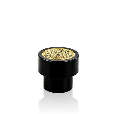 Wholesale High Quality Cosmetic Packaging Black Plastic Perfume Caps Bottle Cap