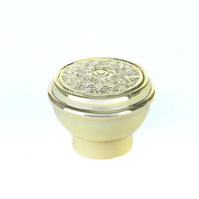 Custom design luxury gold perfume bottle gold cap wholesale ABS perfume cover