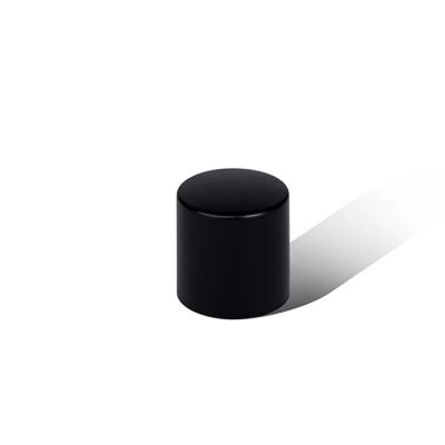 Custom printing black round plastic cap luxury perfume glass bottle cap for parfum packaging