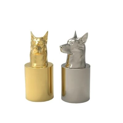 Custom Logo Luxury Zinc Alloy Perfume Bottle Cover Lid Creative Universal Fea 15 Mm Zamac Metal Perfume Bottles Lid