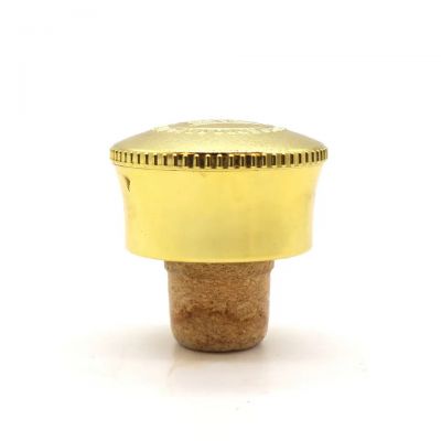 Wholesale high quality custom logo wine bottle cork cork plastic cap zinc alloy cork