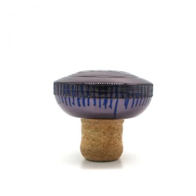 Chinese factory direct round plastic bottle stopper wine whiskey synthetic cork glass bottle cap custom