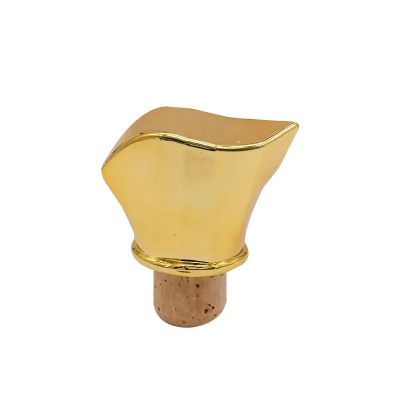 Oem Odm Whitemagenta Custom Zinc Alloy Zamac Die-Casting Metal Golden X O Brandy Wine Cork Cover