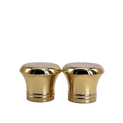 Glass Perfume Bottle With Perfume Caps Metal Gold Zamac Cap