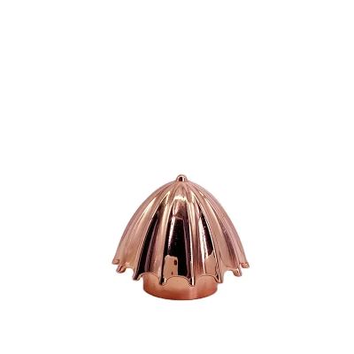 High Quallity Rose Gold Metal Crimp Cap Zamac Cap For Perfumes