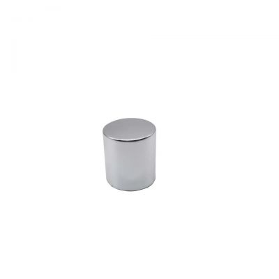 Aluminum Perfume Cap With Magnet Inside Sliver Bottle Cap Cylinder Classical Style Bottle Topper