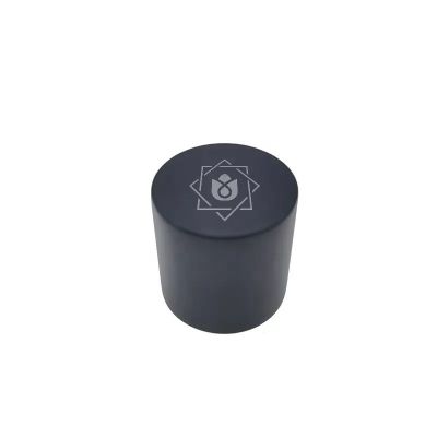 Direct Factory Logo Cylinder Matte Black Custom Color Matt Textured Customized Metal Zinc Alloy Perfume Bottle Cap