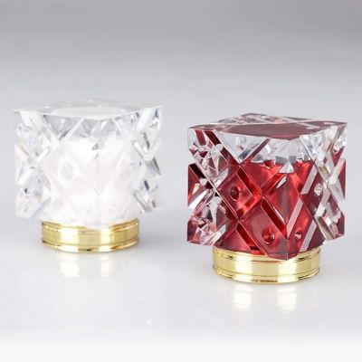 Colored or crystal clear acrylic perfume caps for 15mm neck bottle cap