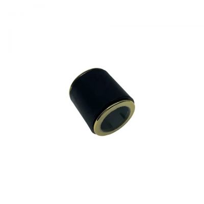 Factory Customized Dubai Black White Plastic Perfume Bottle Round Cap Perfume Lid