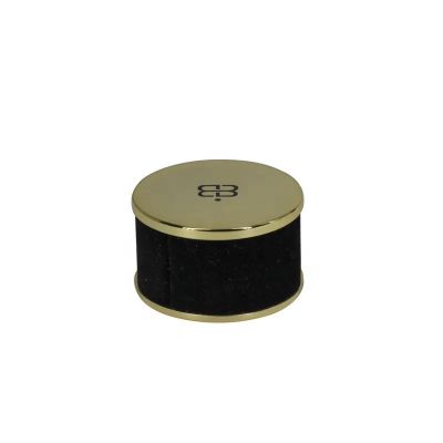 Custom packaging cosmetic luxury shiny gold flocking perfume cap perfume bottle cap lids closures luxury bottle caps