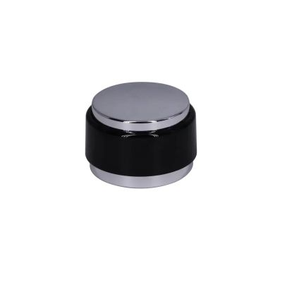 Custom packaging cosmetic luxury shiny silver black perfume caps perfume bottle cap lids closures luxury bottle caps