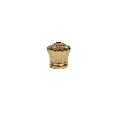 Logo Printed Special Design Scent Package Luxury Metal Unique Crown Perfume Cap