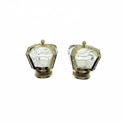 Wholesale High Quality Unique Luxury Fragrance Zamac Gold Crown Perfume Cap