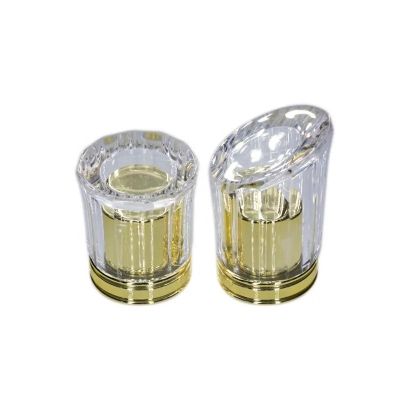 Custom Luxury Diamonds Transparent Clear Surlyn Perfume Cap Bottle Caps