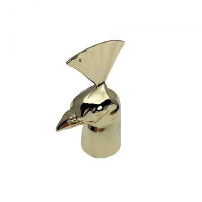 Recyclable Factory Customized Fea15 Oem Decorative Metal Rhino Zinc Alloy Animal Cap